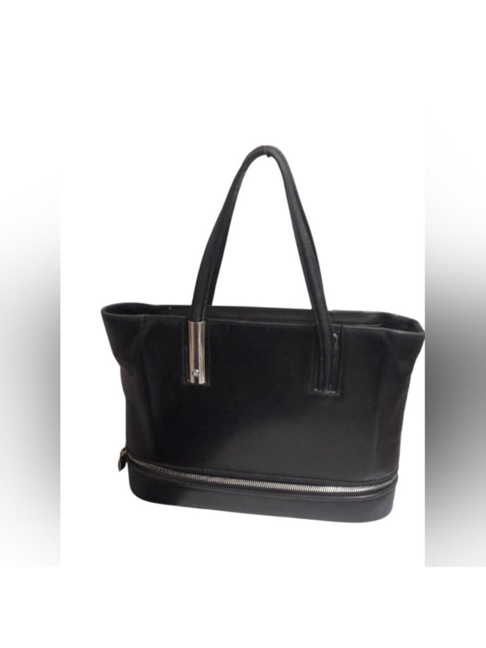 Authentic Mont Blanc Black Leather Hand Bag VINTAGE Y2K